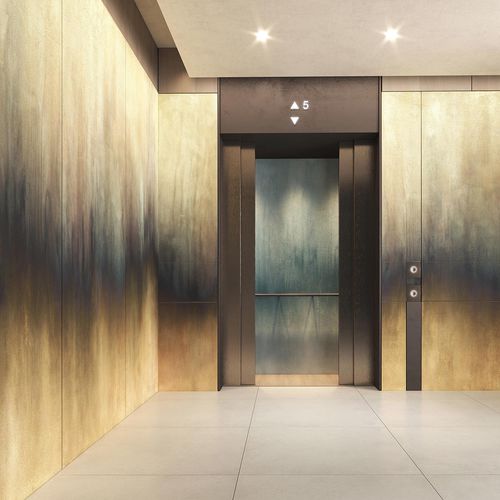 Декоративная панель для внутренней компоновки - LAMIERA FIAMMATA - Tecnografica Italian Wallcoverings - настенная / для настила / легкая