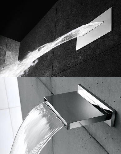 Кран наполнения ванны из металла - WATERFALL - THERMO DESIGN - настенный