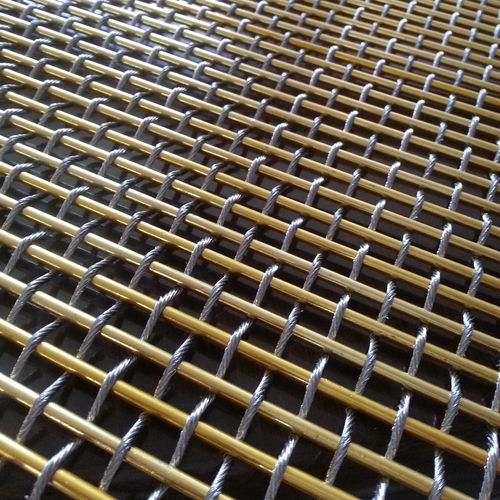 Металлическая сетка для фасада - 4 - Shijiazhuang YingRui Metal Products Co., Ltd - для перегородки / с квадратной сеткой / в рулонах