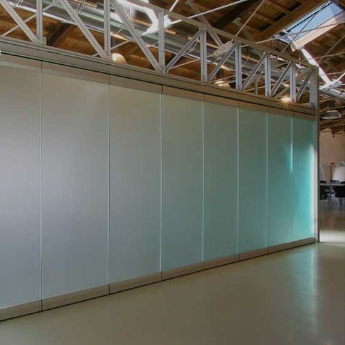 Акустическая стеклянная панель - FOLD WALL FRAMELESS - CARVART - закаленная / слоистая / полупрозрачная