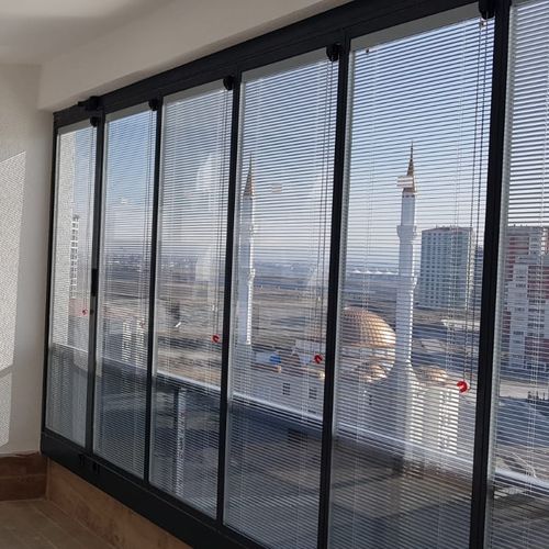 Складное панорамное окно - ICS SYSTEM WITHOUT GUIDE - BKS balcony glazing systems - алюминий / с двойным остеклением / 3 створки