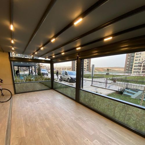Окно с балконом из стекла - EASY-CLEAN - BKS balcony glazing systems - из алюминия / со створкой / с двойным остеклением
