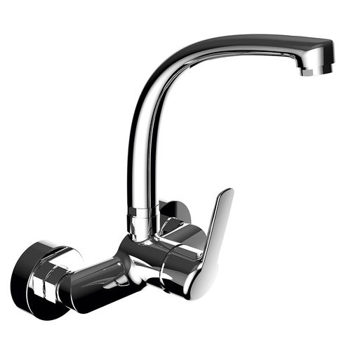 Настенный однорычажный смеситель - 60549 - PANAM EVO ELEGANCE - Grifería Clever - из хромированной латуни / для кухни / 2 отверстия