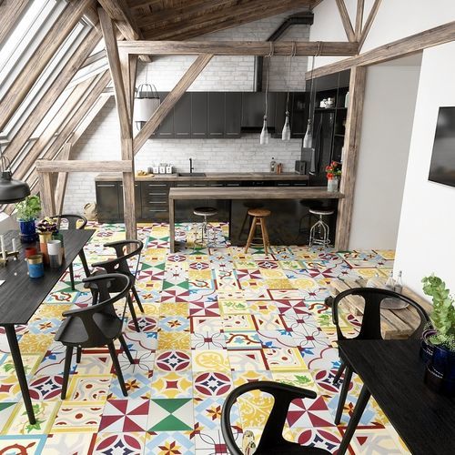 Жесткая плита для интерьера - CREAM - Mosaics Torra | Cement Tiles - для кухни / напольная / настенная