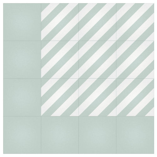 Жесткая плита из цемента - C&Oacute;CTEL DIAGONAL - Mosaics Torra | Cement Tiles - матовая / для интерьера / для наружного применения
