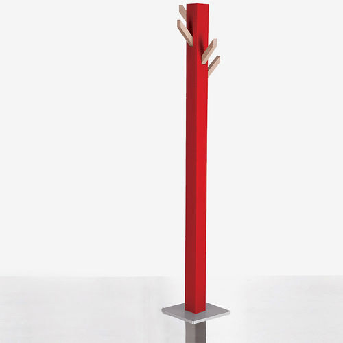 Вешалка для верхней одежды на ножке - ALBERO - Kubedesign - современная / из дерева / из картона