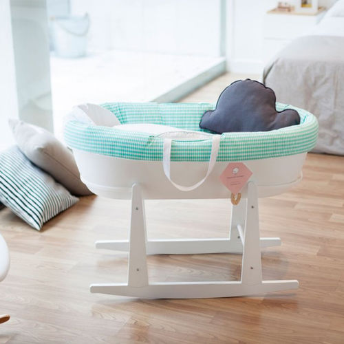 Откидная колыбель - MOSES - BASSINET NIDO PEPPERMINT - Bresole - из дерева / унисекс