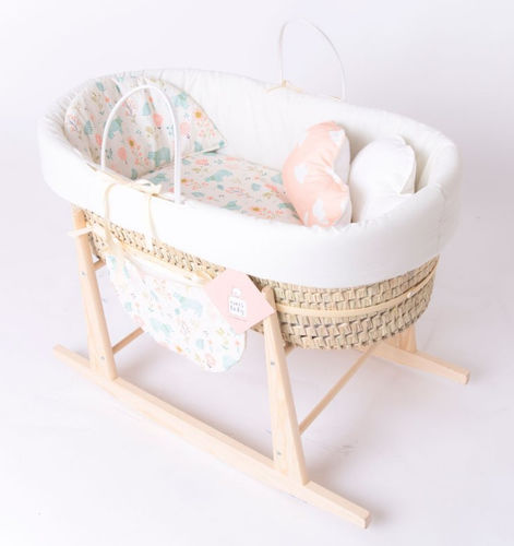 Откидная колыбель - MOSES - BASSINET FOLK GARDEN BEARS - Bresole - из дерева / унисекс