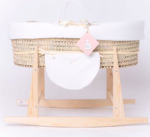 Колыбель на роликах - MOSES-BASSINET FOLK  - Bresole - откидная / из дерева / унисекс