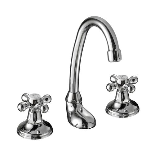 Двухрычажный смеситель для раковины - BELL-STIL : CR0120250/LP0120250/BV0120250/OR0120250 SERIES - Griferia Rovira - настольный / из металла / для ванной комнаты