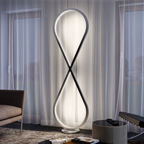 Напольная лампа - INFINITY IN FLOOR - Oleant Lighting - из алюминия / из поликарбоната / современная