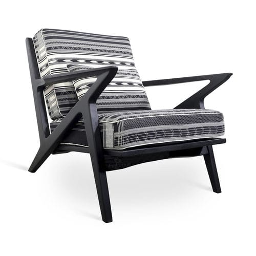 Современное кресло - Z-CHAIR - ALANKARAM - из ткани / дерево / с подушками