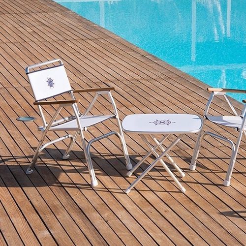 Современный cтул - M100 series - Forma Marine - для наружного применения / из тикового дерева / из ироко
