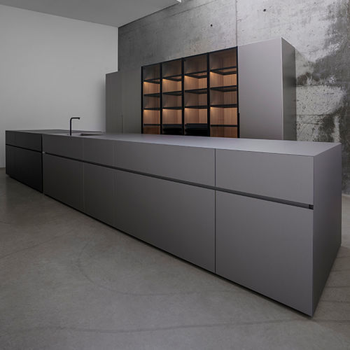 Кухня из нержавеющей стали - M3 - Minimal Cucine - современная / из дерева / из анодированного алюминия