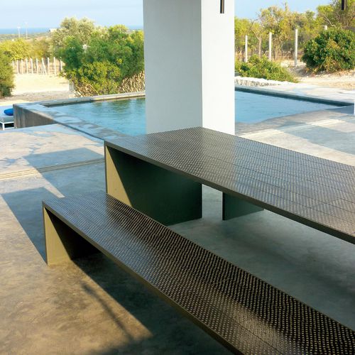 Современная скамейка для сада - BENCH - Made a Mano Srl - Rosario Parrinello - из камня