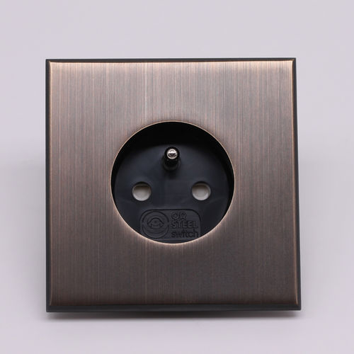 Электрическая розетка - COLLECTION ESPRIT - BRONZE ANTIQUE - MAISON ORSTEEL - настенная / встраиваемая / из латуни