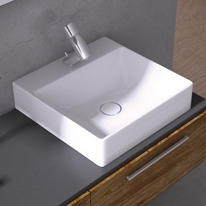 Настольная раковина - EDGE: 6440 - Lapino Ceramic - из керамики / квадратная / современная