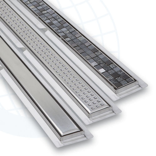 Сливной канал для душа из нержавеющей стали - EURODRAIN 1701-2-3S - Euroshrink