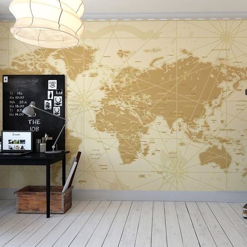 Классический обои - STUDYING THE WORLD - HD WALLS - из нетканых материалов / виниловый / карта