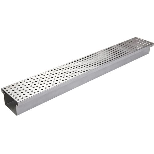Лоток канализации с решеткой - STABILE - Richard Brink GmbH & Co KG - из нержавеющей стали / из гальванизированной стали / из нержавеющей стали
