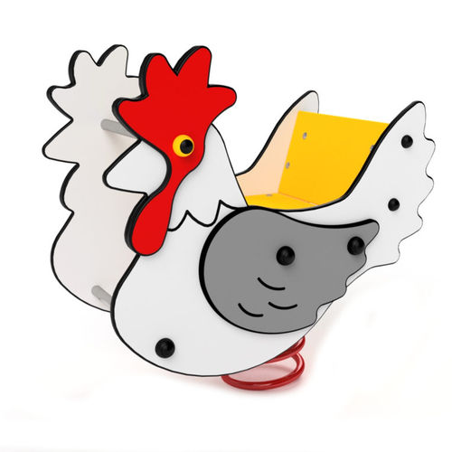 Качалка на пружине из металла - 3422S - Astrus Playgrounds - из ПЭНД / животные / одноместная