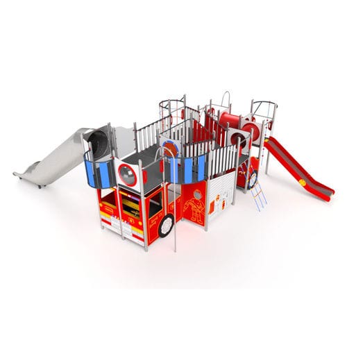Игровая конструкция для игровой площадки - 3112S - Astrus Playgrounds - из ПЭНД / из металла / модульная