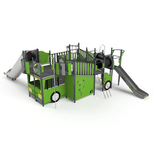 Игровая конструкция для игровой площадки - 3113S GARBAGE TRUCK - Astrus Playgrounds - из стали / из ПЭНД / модульная