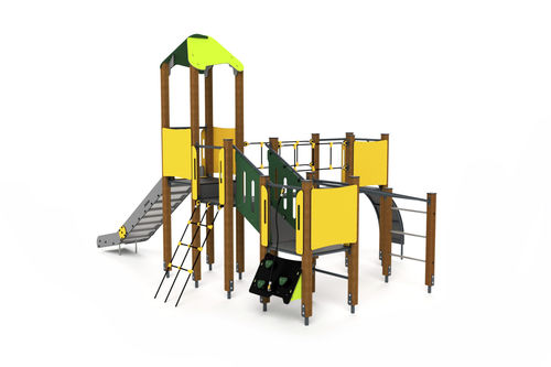 Игровая конструкция для игровой площадки - 10016 - Astrus Playgrounds - из стали / из дерева / из ПЭНД