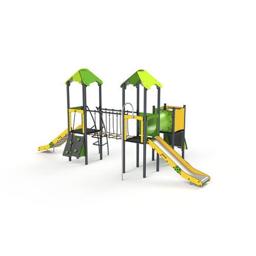 Игровая конструкция для игровой площадки - 11022 - Astrus Playgrounds - из металла / из ПЭНД / модульная