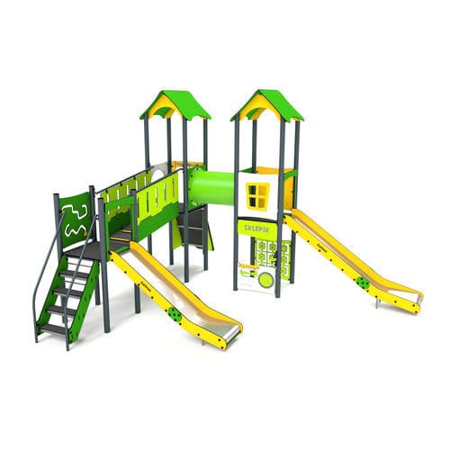 Игровая конструкция для игровой площадки - 11037 - Astrus Playgrounds - из металла / из ПЭНД / модульная