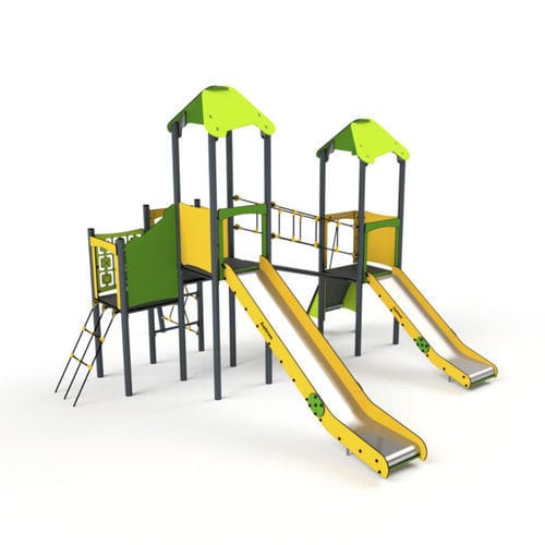 Игровая конструкция для игровой площадки - 11030 - Astrus Playgrounds - из металла / из ПЭНД / модульная