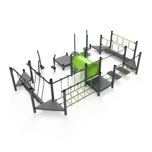 Игровая конструкция для игровой площадки - 11031 - Astrus Playgrounds - из металла / из ПЭНД / модульная