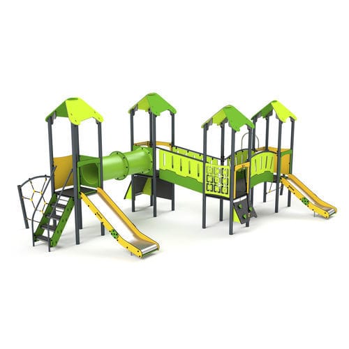 Игровая конструкция для игровой площадки - 11042 - Astrus Playgrounds - из металла / из ПЭНД / модульная
