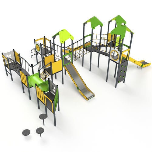 Игровая конструкция для игровой площадки - 11051 - Astrus Playgrounds - из металла / из ПЭНД / модульная