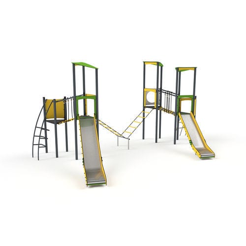 Игровая конструкция для игровой площадки - 11055 - Astrus Playgrounds - из металла / из ПЭНД / модульная
