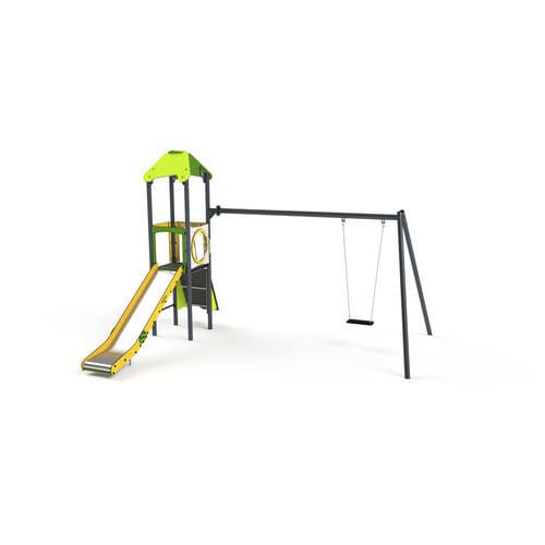 Игровая конструкция для игровой площадки - 11066 - Astrus Playgrounds - из металла / из ПЭНД / модульная