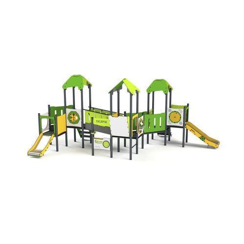 Игровая конструкция для игровой площадки - 11069 - Astrus Playgrounds - из металла / из ПЭНД / модульная