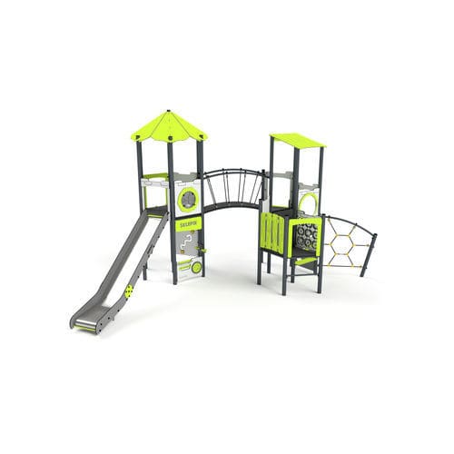 Игровая конструкция для игровой площадки - 11090 - Astrus Playgrounds - из металла / из ПЭНД / модульная