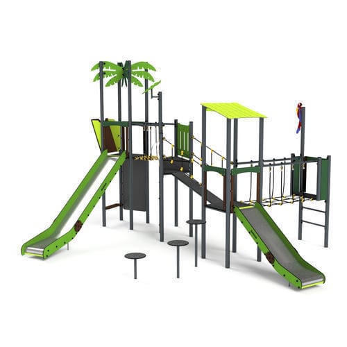 Игровая конструкция для игровой площадки - 11116 - Astrus Playgrounds - из металла / из ПЭНД / модульная