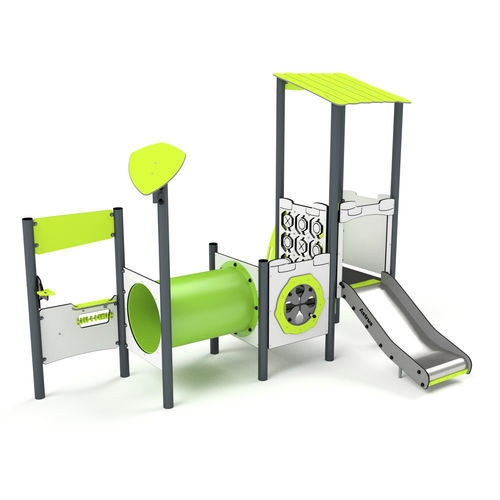Игровая конструкция для игровой площадки - 11100 - Astrus Playgrounds - из металла / из ПЭНД / модульная