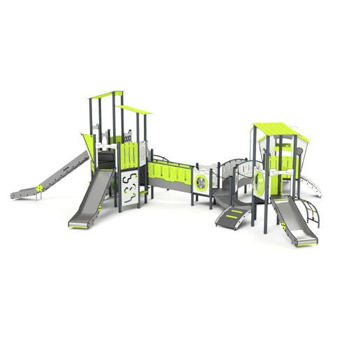 Игровая конструкция для игровой площадки - 11102 - Astrus Playgrounds - из металла / из ПЭНД / модульная