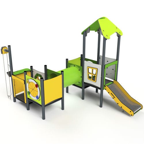 Игровая конструкция для игровой площадки - 11083 - Astrus Playgrounds - из металла / из ПЭНД / модульная