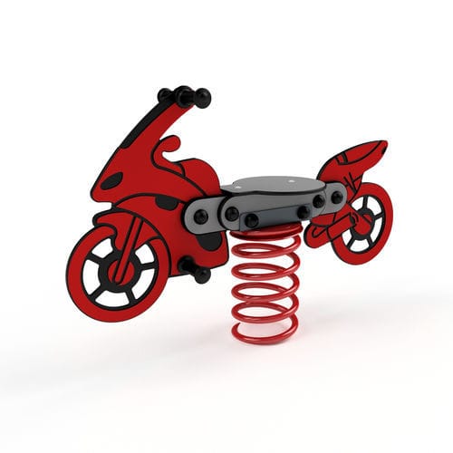 Качалка на пружине из ПЭНД - 3405A MOTORBIKE - Astrus Playgrounds - транспорт / одноместная