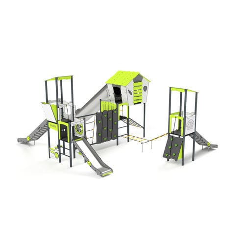 Игровая конструкция для игровой площадки - 11110 - Astrus Playgrounds - из металла / из ПЭНД / модульная