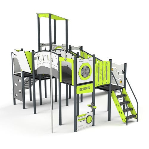 Игровая конструкция для игровой площадки - 11112 - Astrus Playgrounds - из металла / из ПЭНД / модульная
