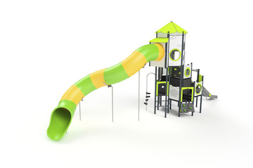 Игровая конструкция для игровой площадки - 11088 - Astrus Playgrounds - из металла / из ПЭНД / модульная
