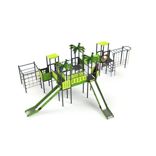 Игровая конструкция для игровой площадки - 11120 - Astrus Playgrounds - из металла / из ПЭНД / модульная
