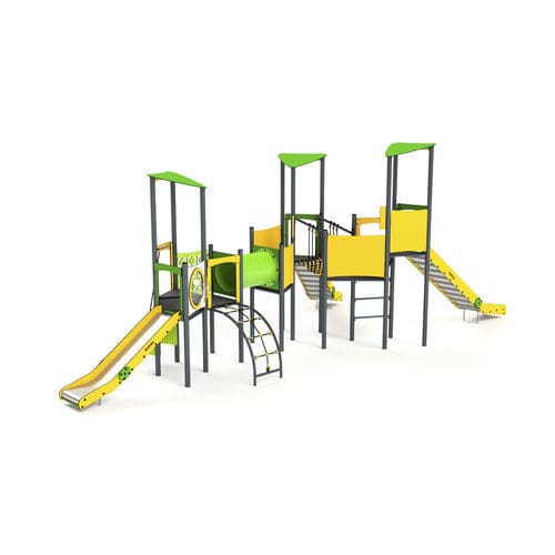 Игровая конструкция для игровой площадки - 11052 - Astrus Playgrounds - из металла / из ПЭНД / модульная