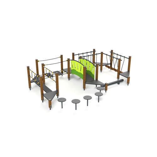 Пространство для фитнеса под открытым небом для игровой площадки - 10051 - Astrus Playgrounds - для школ / для занятий спортом / для общественных мест