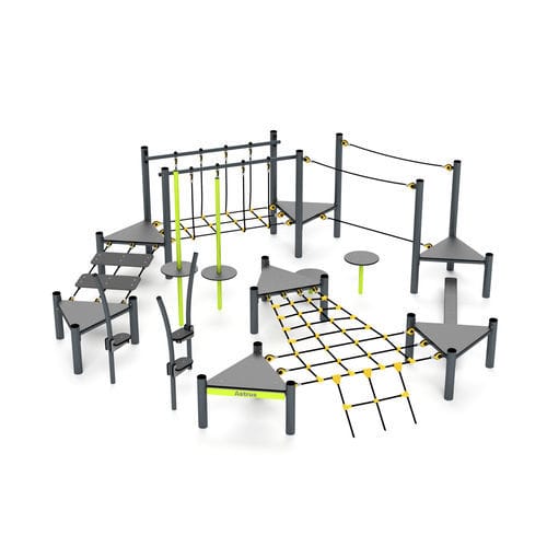 Пространство для фитнеса под открытым небом для игровой площадки - 3642S - Astrus Playgrounds - для школ / для занятий спортом / для общественных мест